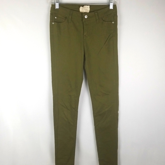 Altar'd State Dusky Green Skinny Jeans - Picture 1 of 6